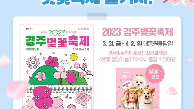 2023 경주벚꽃축제  - 경북 경주시 대릉원돌담길 [2023.03.31( 금)~04.02( 일)]